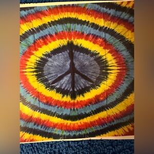 Gypsy Rose Peace Tapestry.  BL/RD12